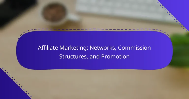 Affiliate Marketing: Networks, Commission Structures, and Promotion